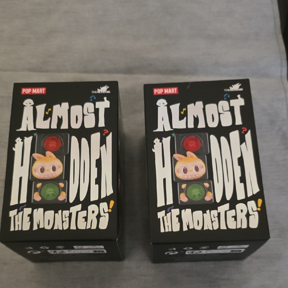 Labubu pop Mart  TWO BOXES Almost Hidden The Monsters Collectible Box